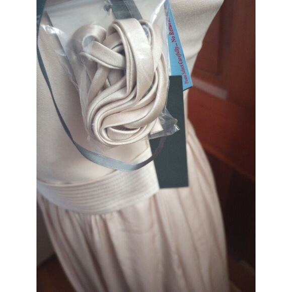 White By Vera Wang Dress Strapless W/Pockets Champagne Sz 2 Wedding Gown Prom - Picture 9 of 13